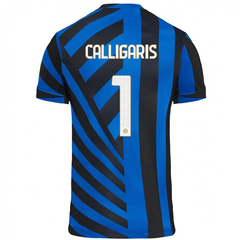 Danxen Niño Camiseta Alessandro Calligaris #1 Azul Negro 1ª Equipación 2024/25 La Camisa México