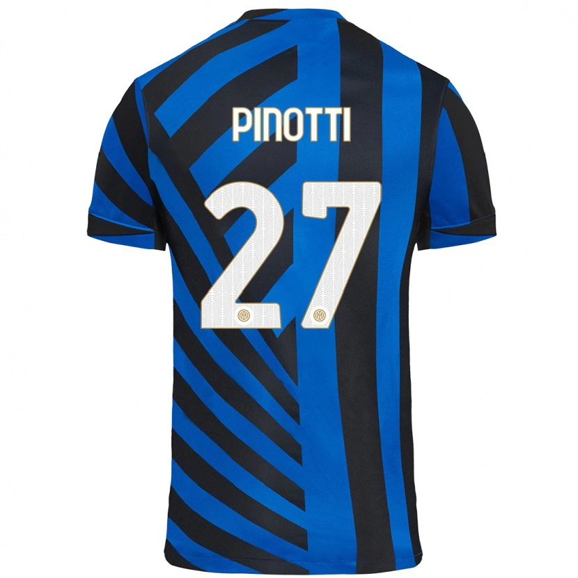 Danxen Niño Camiseta Manuel Pinotti #27 Azul Negro 1ª Equipación 2024/25 La Camisa México