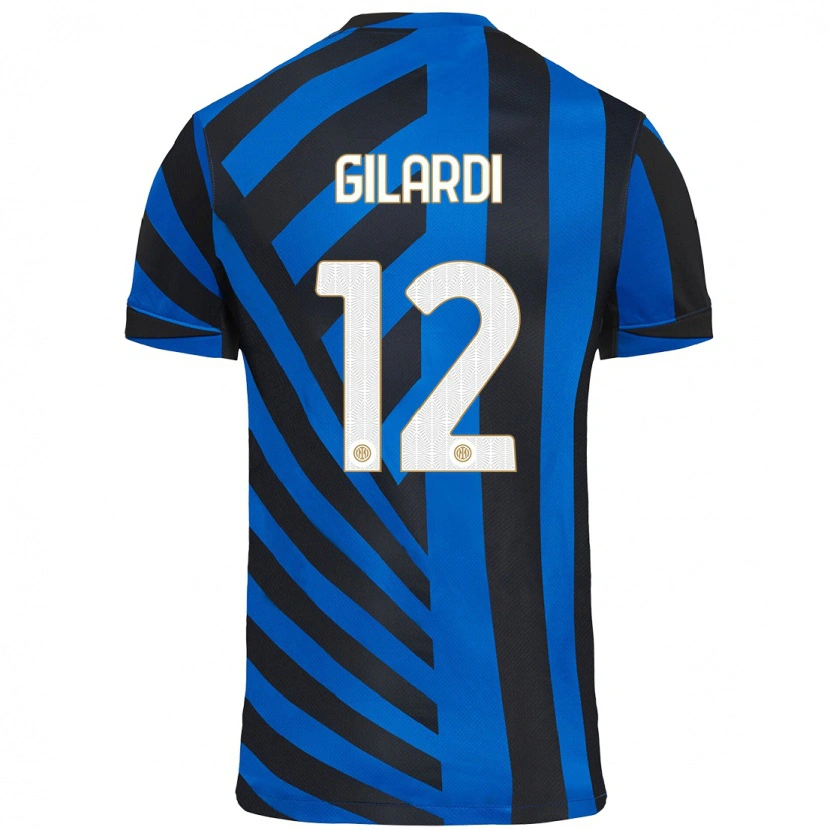 Danxen Niño Camiseta Astrid Gilardi #12 Azul Negro 1ª Equipación 2024/25 La Camisa México