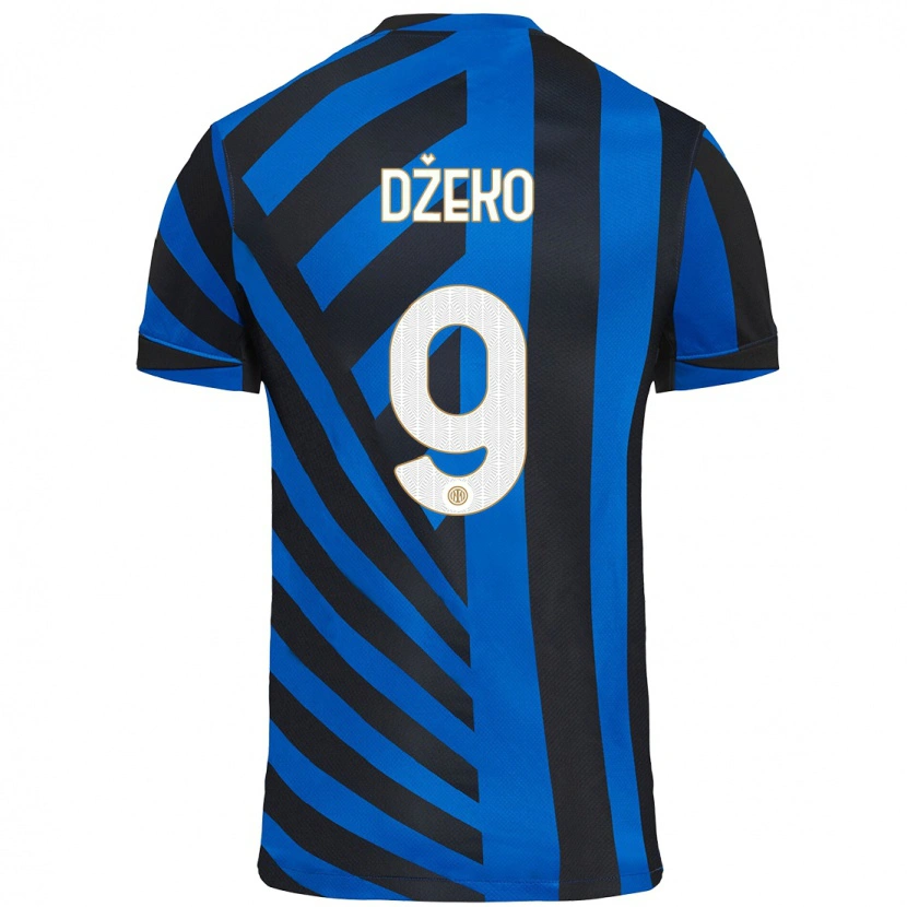 Danxen Niño Camiseta Edin Dzeko #9 Azul Negro 1ª Equipación 2024/25 La Camisa México