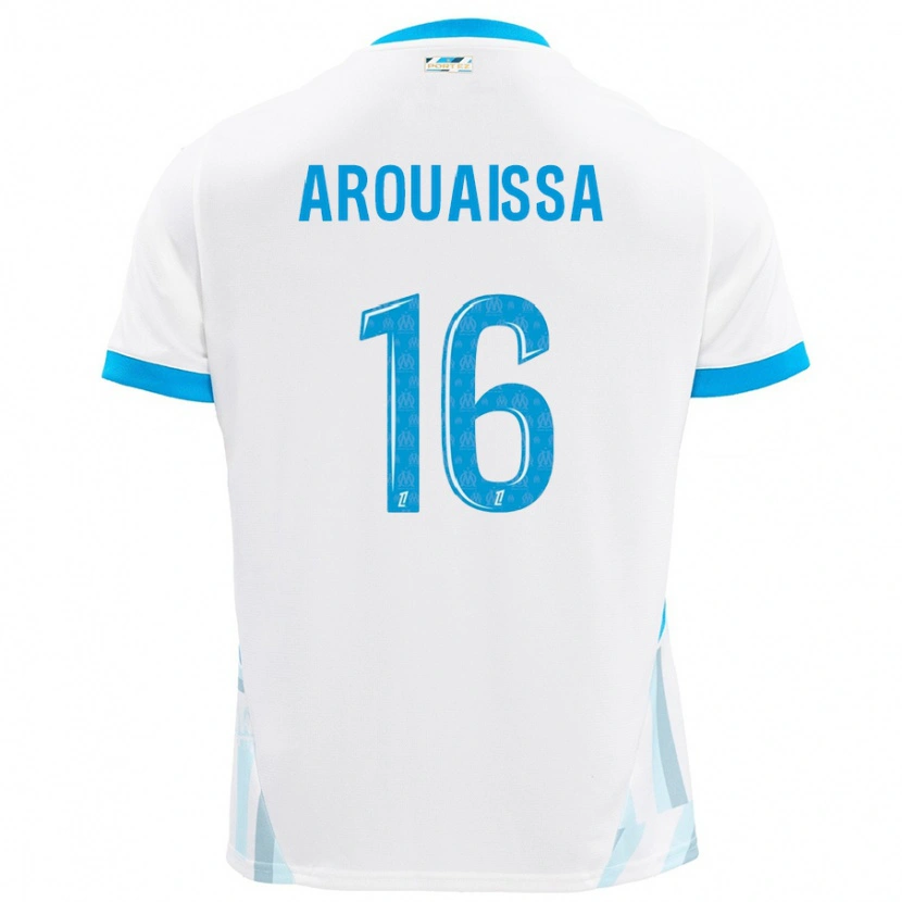 Danxen Niño Camiseta Ines Arouaissa #16 Blanco Azul Cielo 1ª Equipación 2024/25 La Camisa México