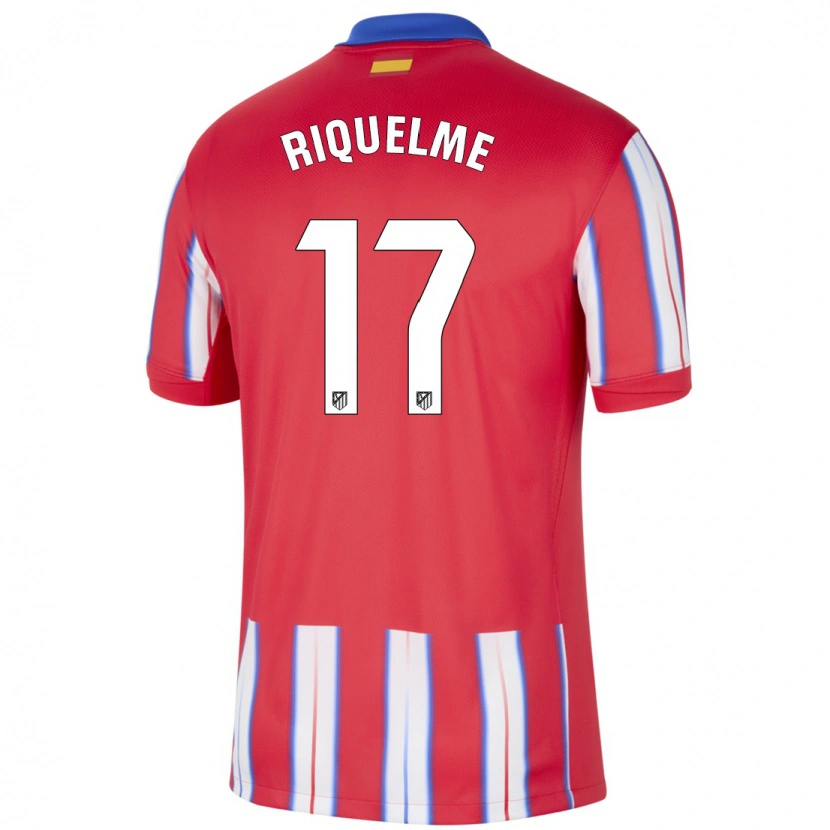 Danxen Niño Camiseta Rodrigo Riquelme #17 Rojo Blanco Azul 1ª Equipación 2024/25 La Camisa México