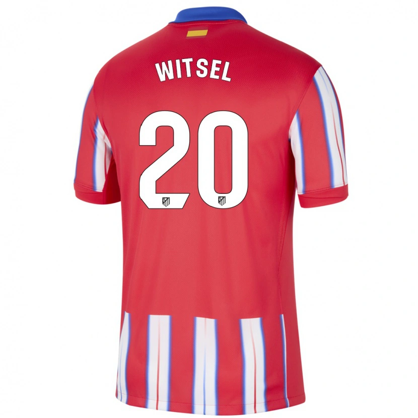 Danxen Niño Camiseta Axel Witsel #20 Rojo Blanco Azul 1ª Equipación 2024/25 La Camisa México