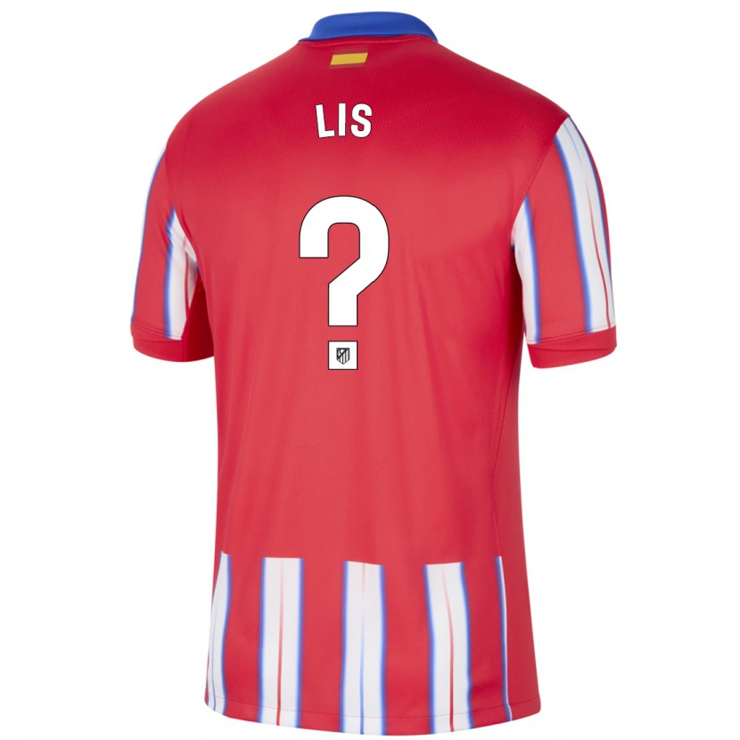 Danxen Niño Camiseta Adrian Lis #0 Rojo Blanco Azul 1ª Equipación 2024/25 La Camisa México
