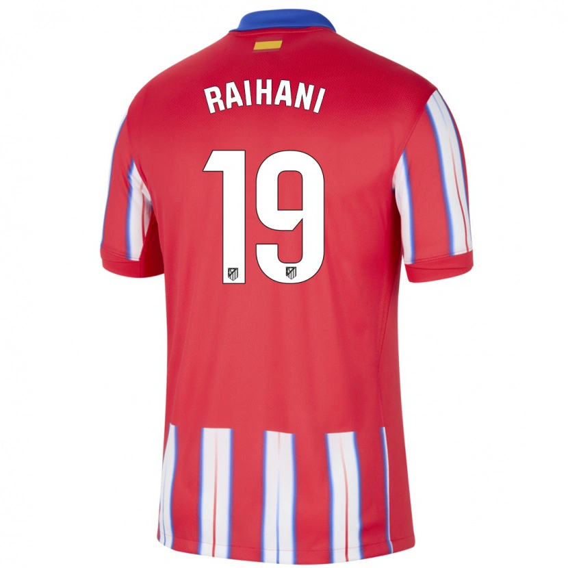 Danxen Niño Camiseta Abde Raihani #19 Rojo Blanco Azul 1ª Equipación 2024/25 La Camisa México