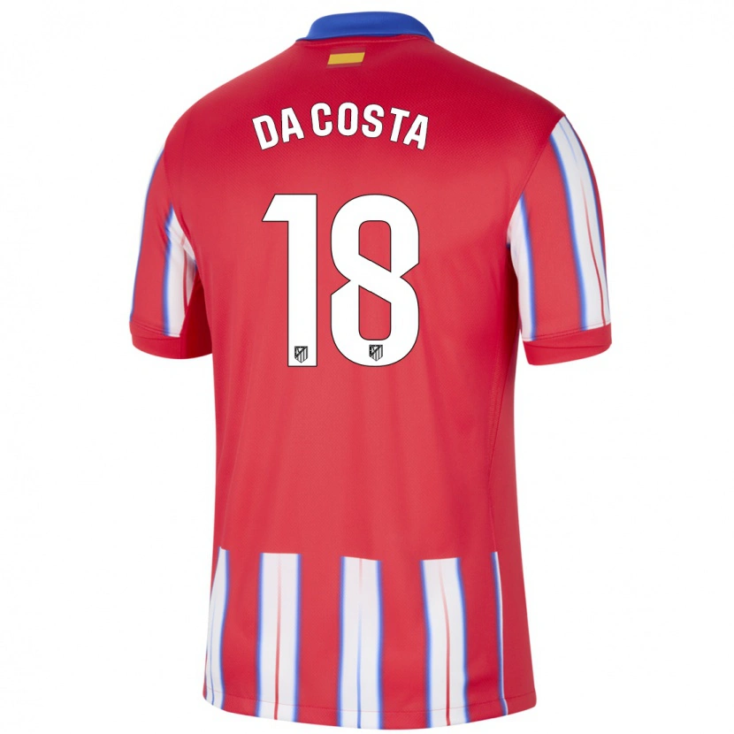 Danxen Niño Camiseta Mario Da Costa #18 Rojo Blanco Azul 1ª Equipación 2024/25 La Camisa México