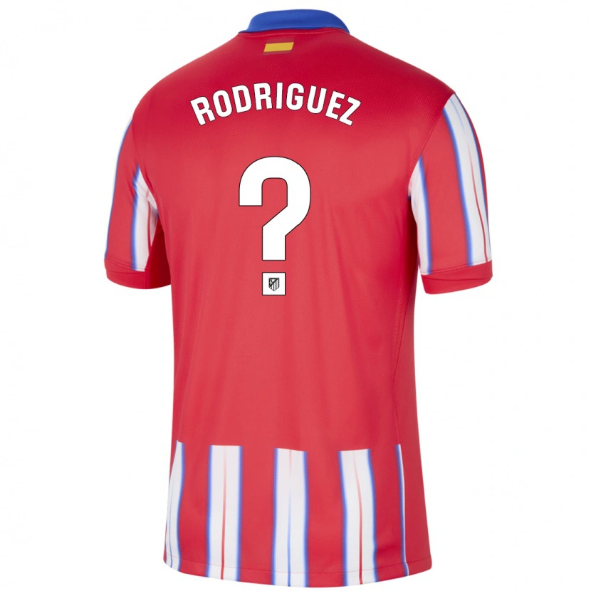 Danxen Niño Camiseta Adrian Rodriguez #0 Rojo Blanco Azul 1ª Equipación 2024/25 La Camisa México