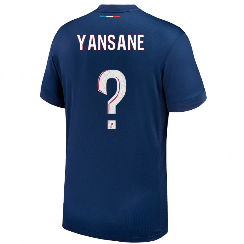 Danxen Niño Camiseta Sekou Yansane #0 Azul Marino Blanco 1ª Equipación 2024/25 La Camisa México
