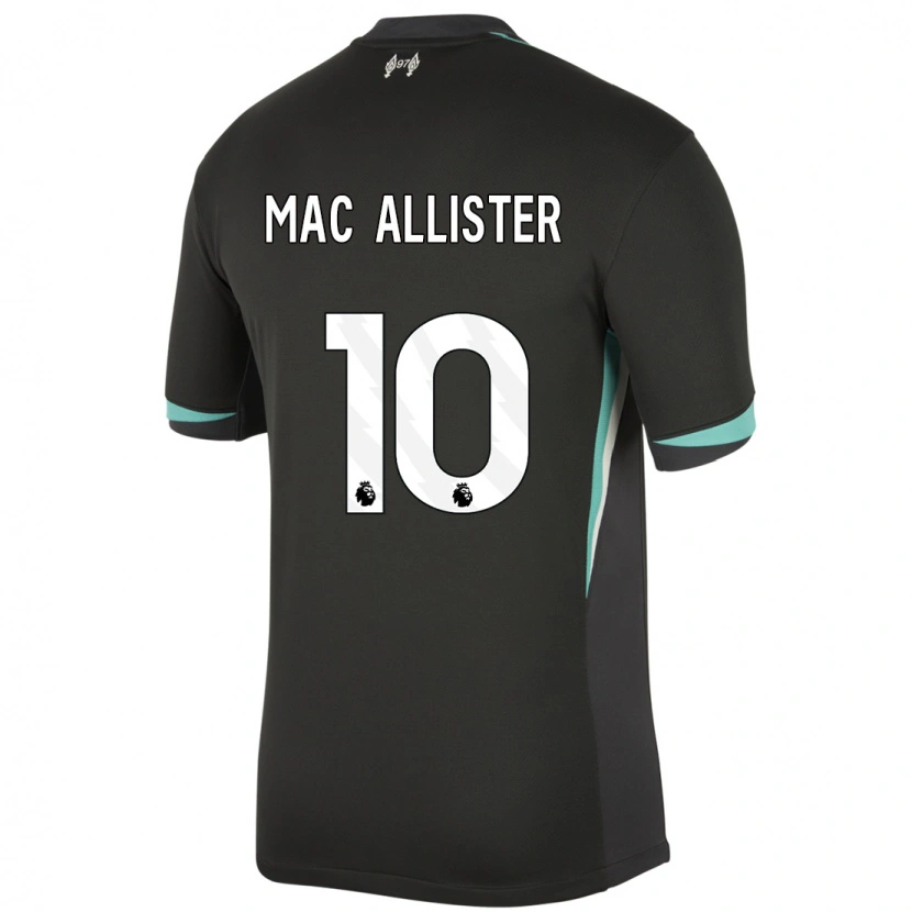 Danxen Niño Camiseta Alexis Mac Allister #10 Negro Antracita Blanco 2ª Equipación 2024/25 La Camisa México