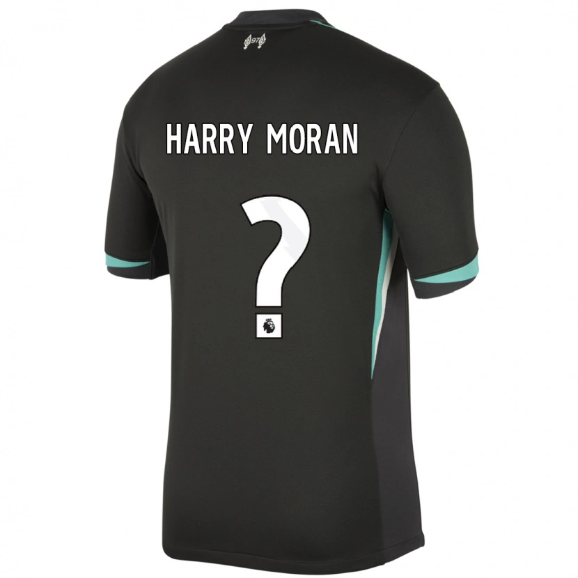 Danxen Niño Camiseta Harry Moran #0 Negro Antracita Blanco 2ª Equipación 2024/25 La Camisa México