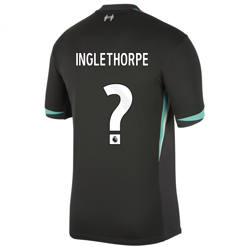Danxen Niño Camiseta Finn Inglethorpe #0 Negro Antracita Blanco 2ª Equipación 2024/25 La Camisa México