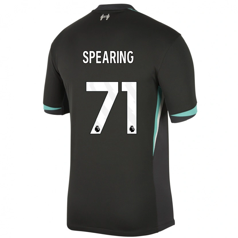 Danxen Niño Camiseta Jay Spearing #71 Negro Antracita Blanco 2ª Equipación 2024/25 La Camisa México