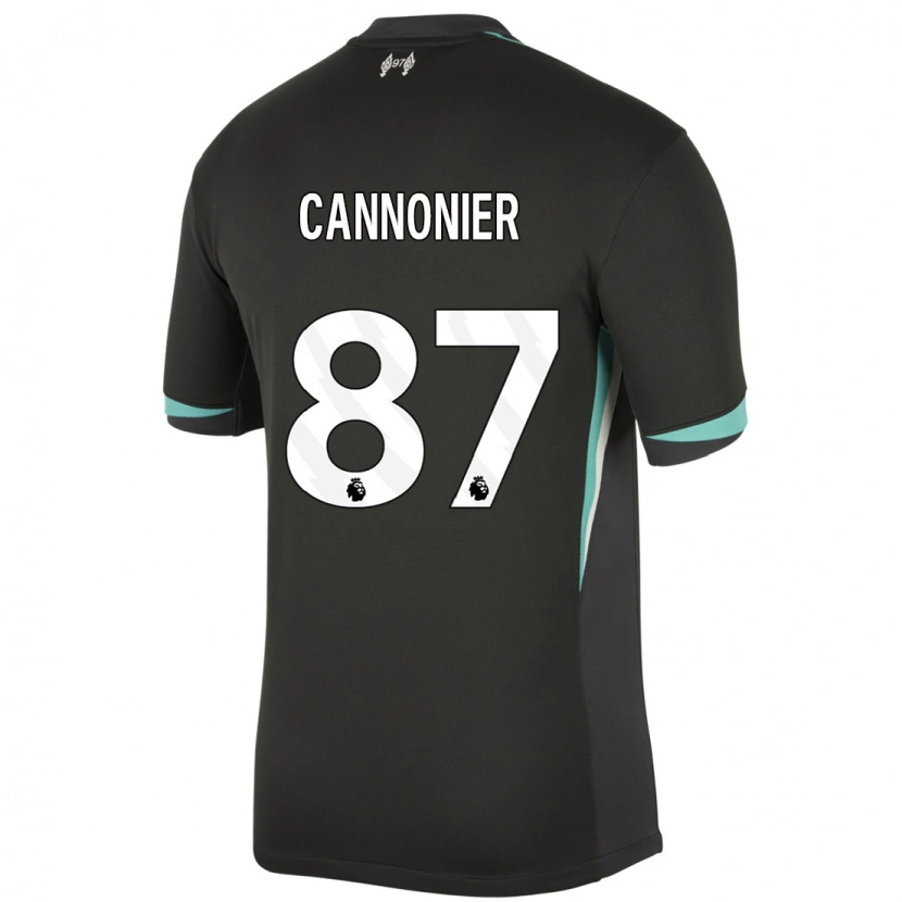 Danxen Niño Camiseta Oakley Cannonier #87 Negro Antracita Blanco 2ª Equipación 2024/25 La Camisa México