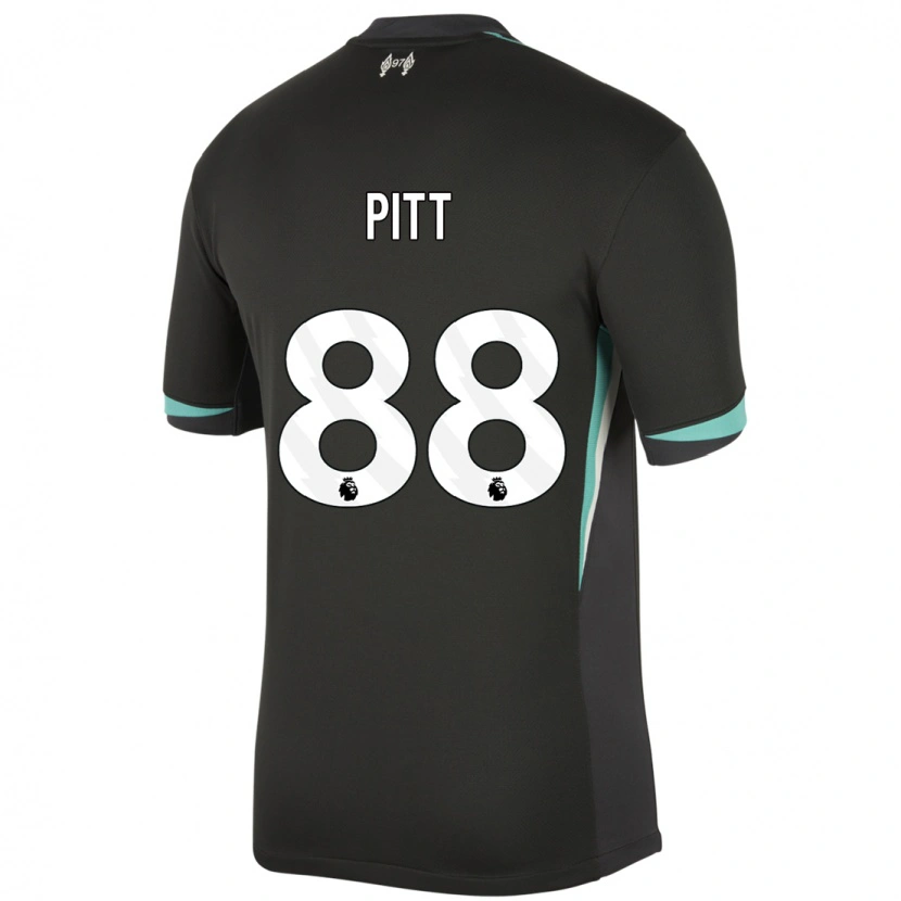 Danxen Niño Camiseta Lucas Pitt #88 Negro Antracita Blanco 2ª Equipación 2024/25 La Camisa México