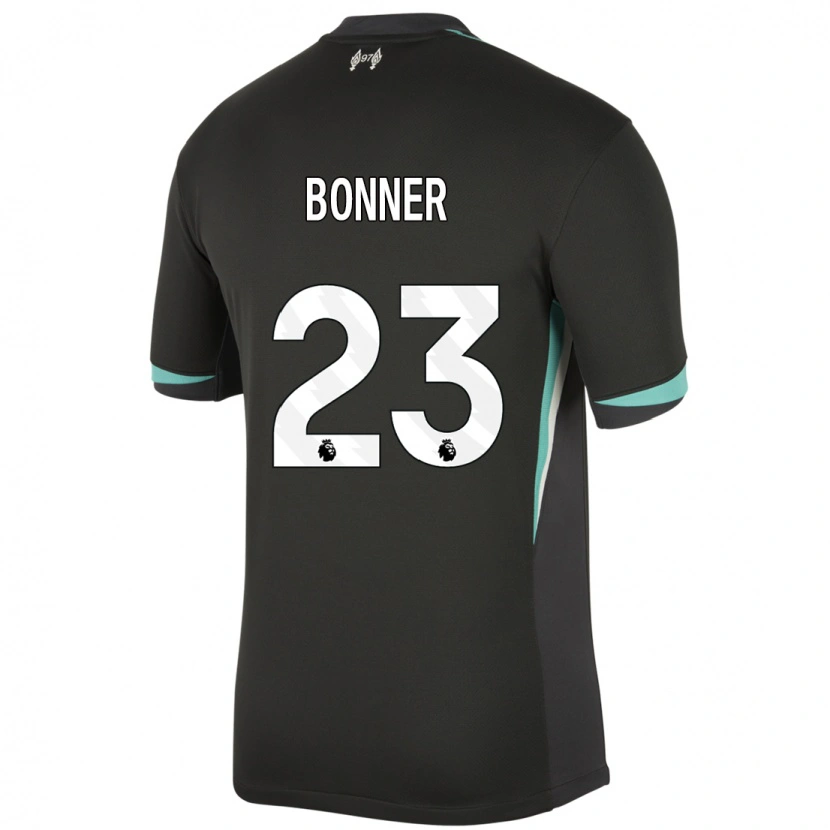 Danxen Niño Camiseta Gemma Bonner #23 Negro Antracita Blanco 2ª Equipación 2024/25 La Camisa México