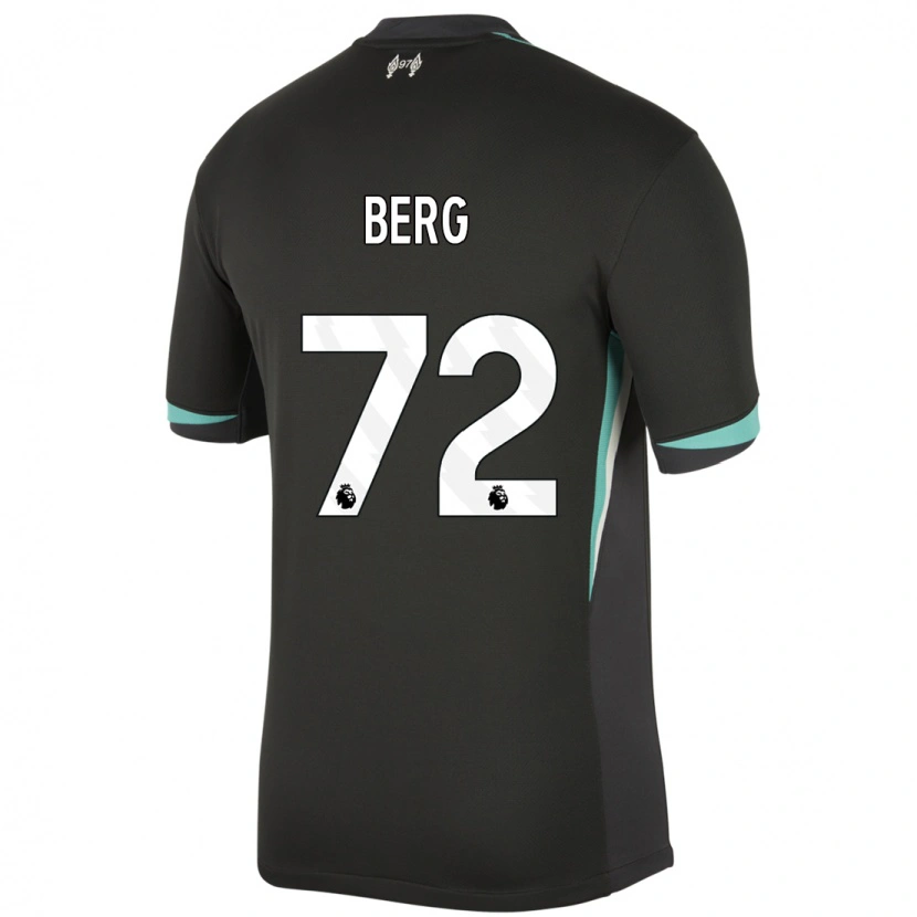 Danxen Niño Camiseta Sepp Van Den Berg #72 Negro Antracita Blanco 2ª Equipación 2024/25 La Camisa México