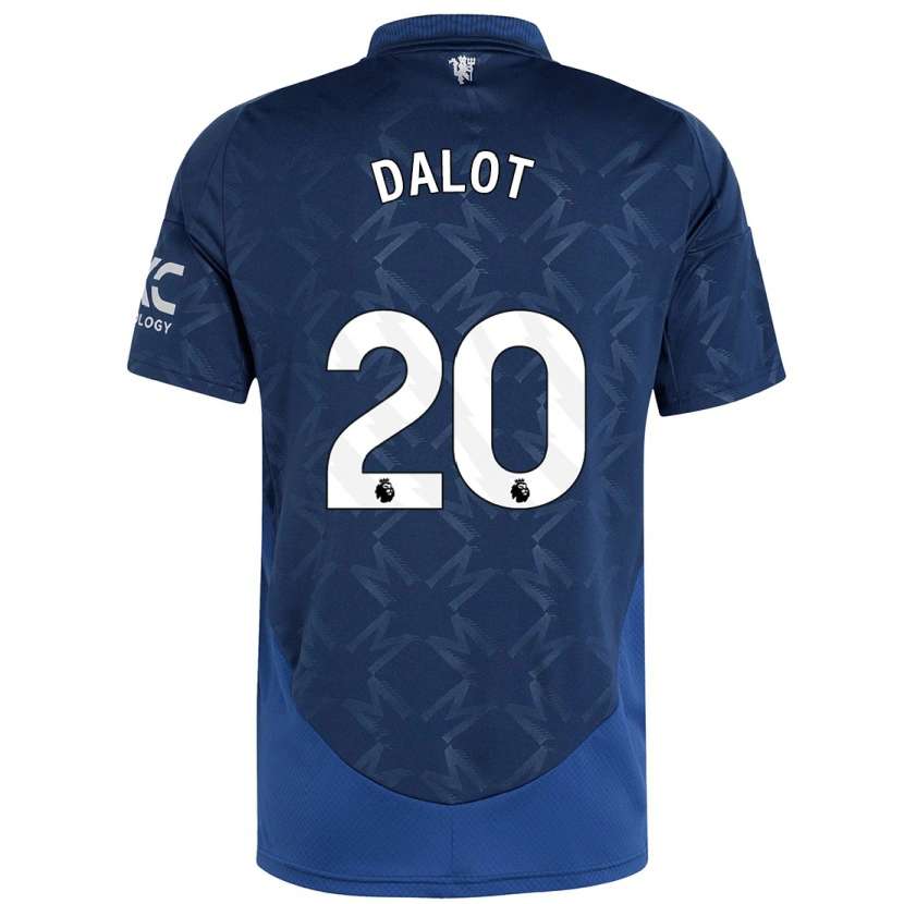 Danxen Niño Camiseta Diogo Dalot #20 Índigo 2ª Equipación 2024/25 La Camisa México