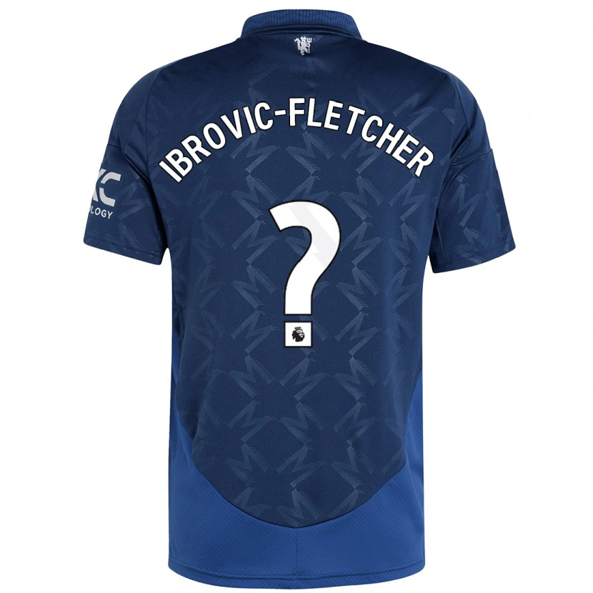Danxen Niño Camiseta Edward Ibrovic-Fletcher #0 Índigo 2ª Equipación 2024/25 La Camisa México