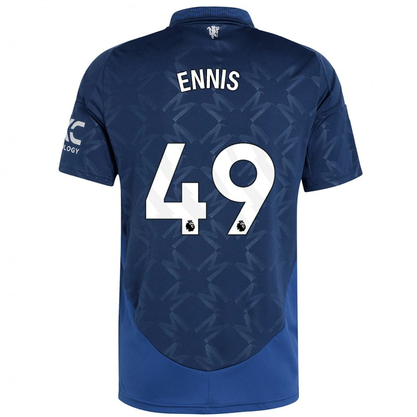 Danxen Niño Camiseta Ethan Ennis #49 Índigo 2ª Equipación 2024/25 La Camisa México