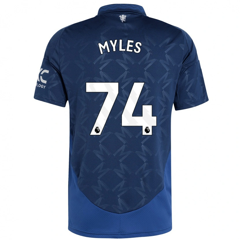 Danxen Niño Camiseta Tom Myles #74 Índigo 2ª Equipación 2024/25 La Camisa México