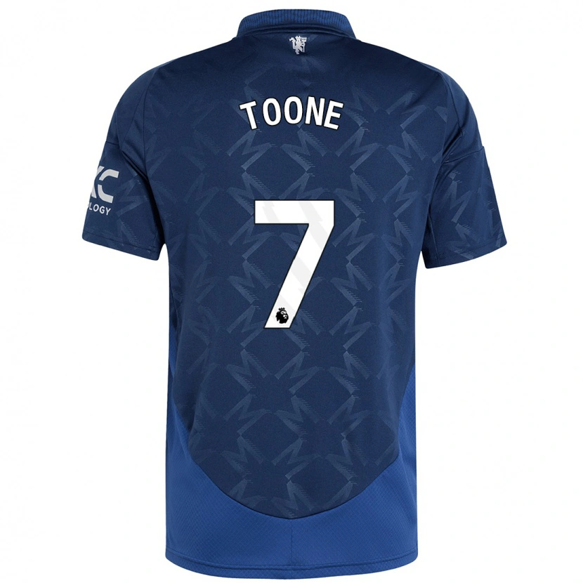 Danxen Niño Camiseta Ella Toone #7 Índigo 2ª Equipación 2024/25 La Camisa México