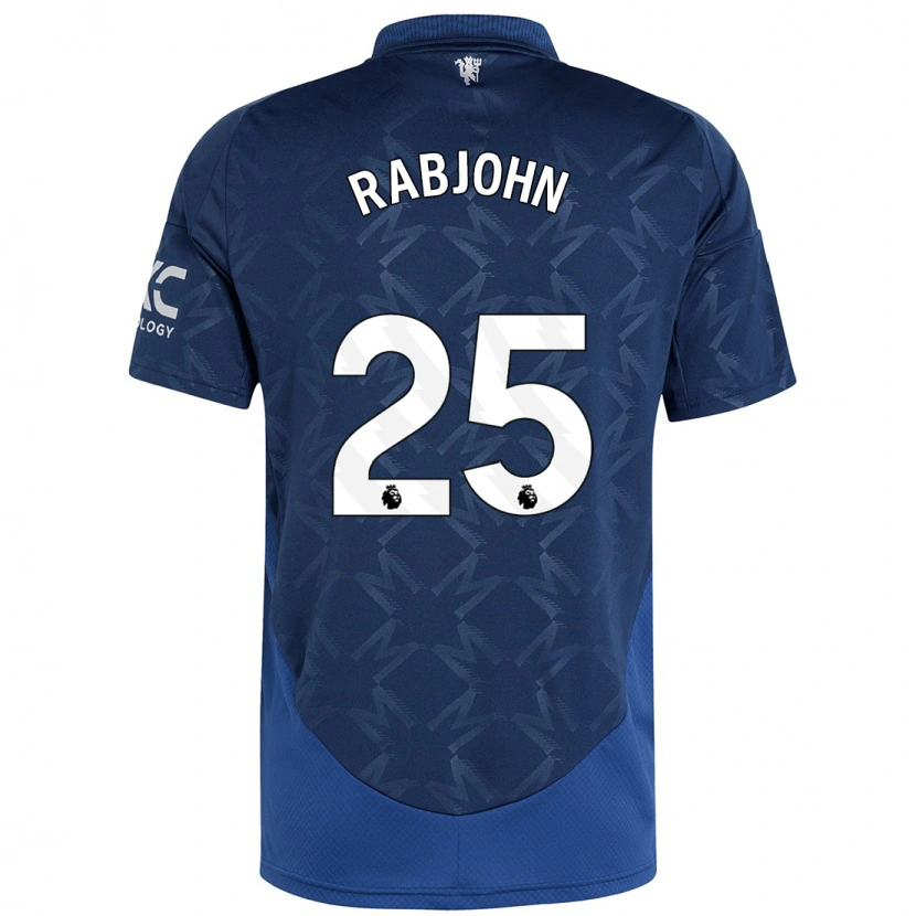 Danxen Niño Camiseta Evie Rabjohn #25 Índigo 2ª Equipación 2024/25 La Camisa México