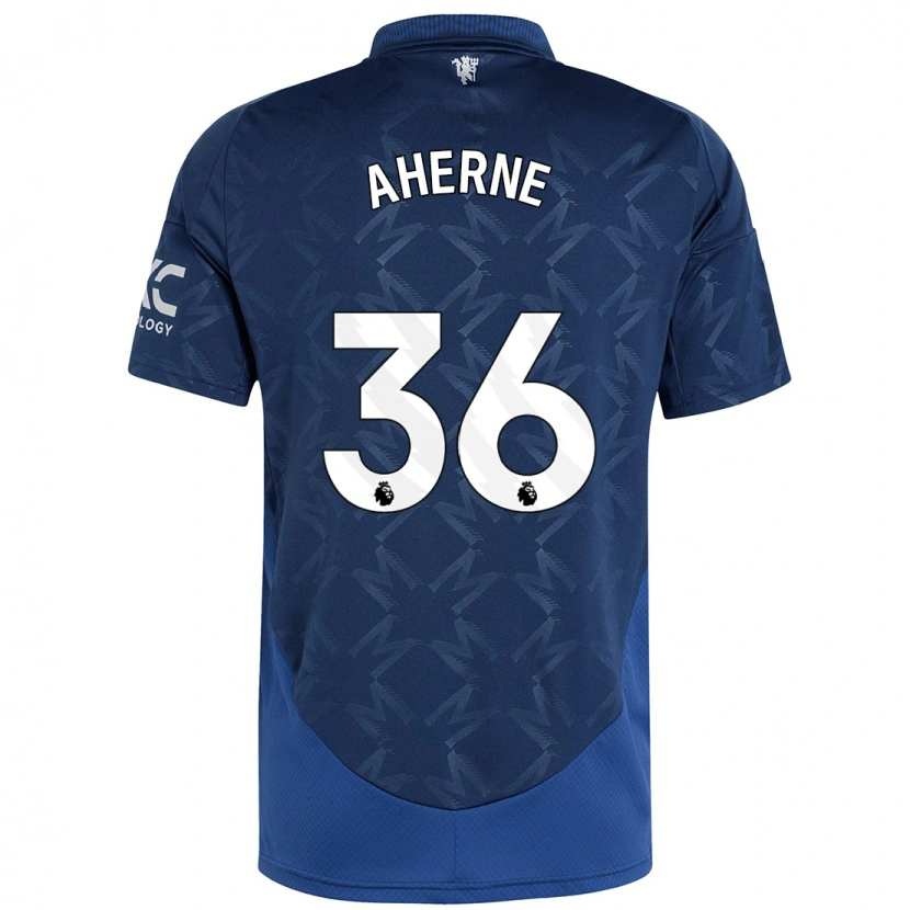 Danxen Niño Camiseta Alyssa Aherne #36 Índigo 2ª Equipación 2024/25 La Camisa México