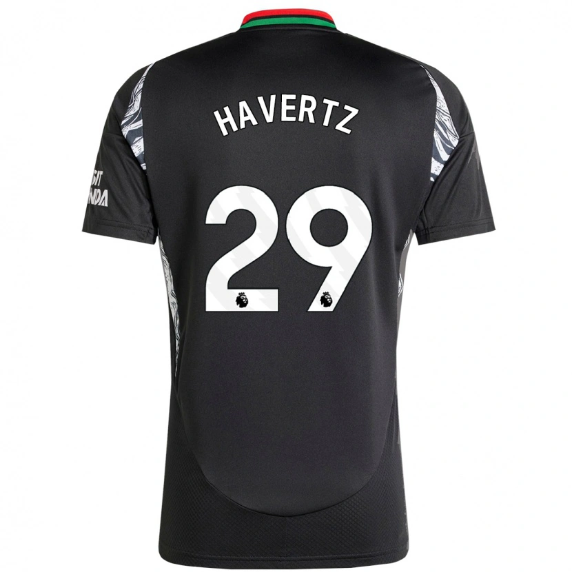 Danxen Niño Camiseta Kai Havertz #29 Negro 2ª Equipación 2024/25 La Camisa México