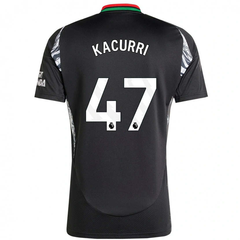 Danxen Niño Camiseta Maldini Kacurri #47 Negro 2ª Equipación 2024/25 La Camisa México