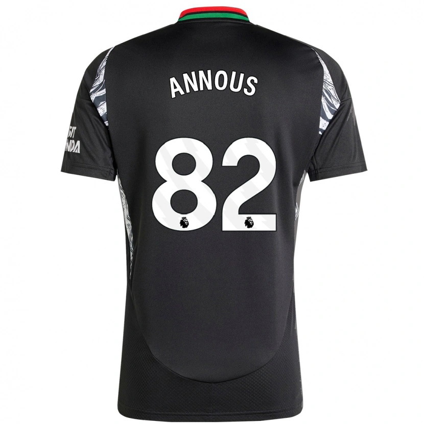 Danxen Niño Camiseta Andre Annous #82 Negro 2ª Equipación 2024/25 La Camisa México