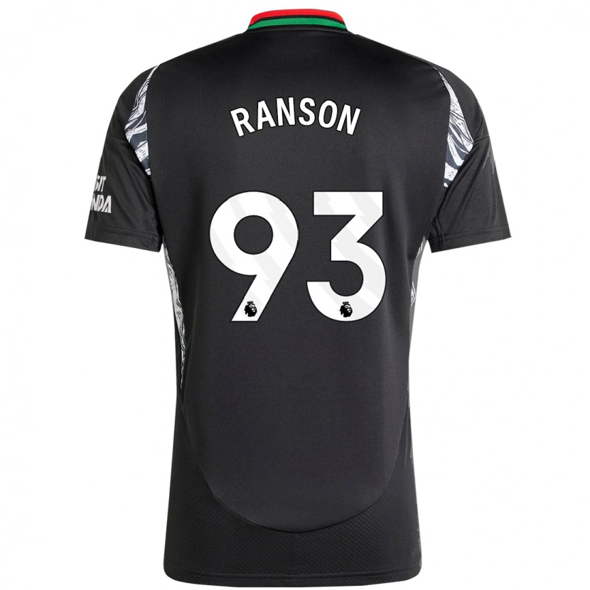 Danxen Niño Camiseta Khari Ranson #93 Negro 2ª Equipación 2024/25 La Camisa México