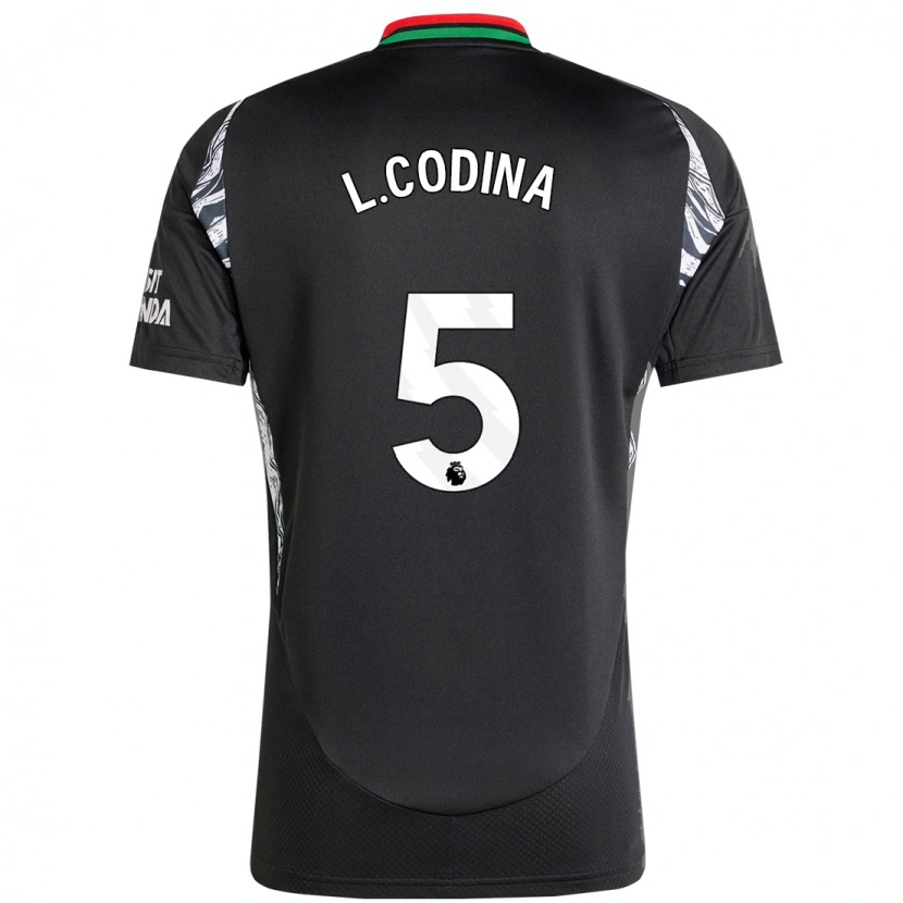 Danxen Niño Camiseta Laia Codina #5 Negro 2ª Equipación 2024/25 La Camisa México