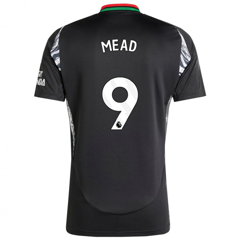 Danxen Niño Camiseta Beth Mead #9 Negro 2ª Equipación 2024/25 La Camisa México
