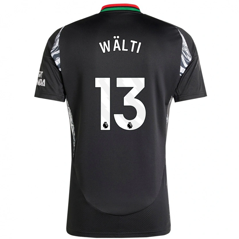 Danxen Niño Camiseta Lia Wälti #13 Negro 2ª Equipación 2024/25 La Camisa México