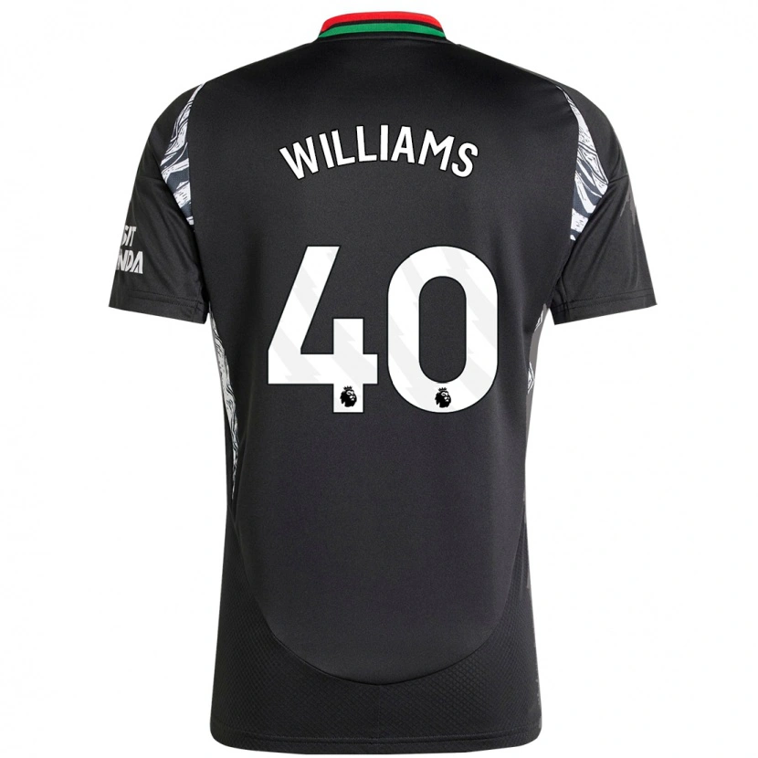 Danxen Niño Camiseta Naomi Williams #40 Negro 2ª Equipación 2024/25 La Camisa México