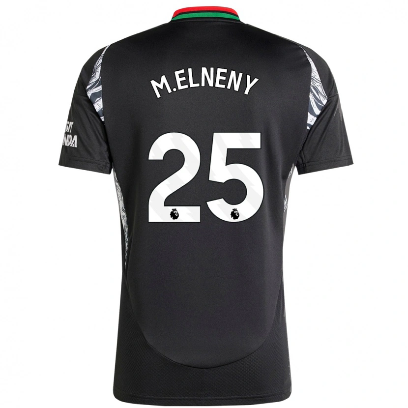 Danxen Niño Camiseta Mohamed Elneny #25 Negro 2ª Equipación 2024/25 La Camisa México