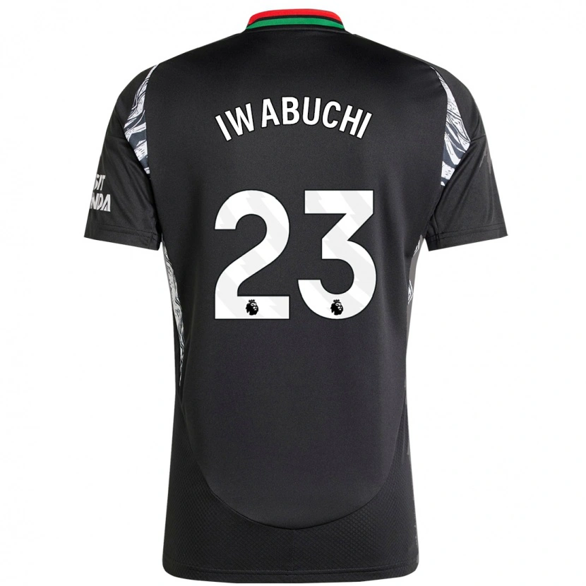 Danxen Niño Camiseta Mana Iwabuchi #23 Negro 2ª Equipación 2024/25 La Camisa México