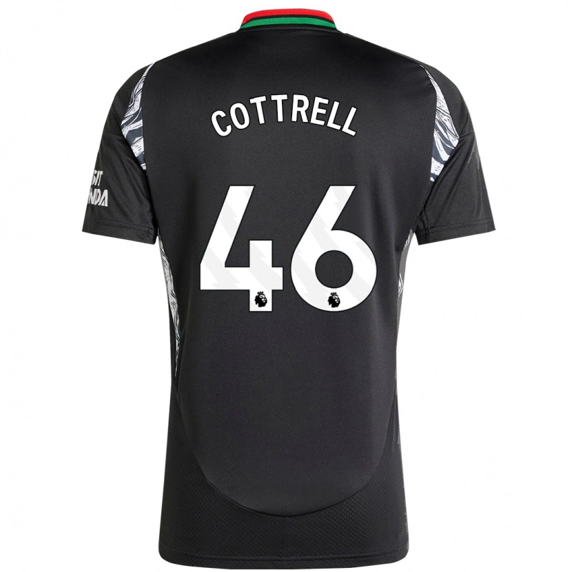 Danxen Niño Camiseta Ben Cottrell #46 Negro 2ª Equipación 2024/25 La Camisa México