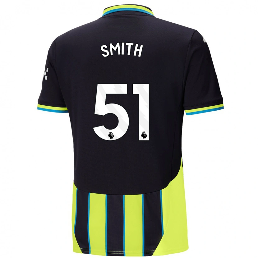 Danxen Niño Camiseta Isaac Smith #51 Azul Amarillo 2ª Equipación 2024/25 La Camisa México