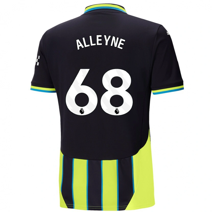 Danxen Niño Camiseta Max Alleyne #68 Azul Amarillo 2ª Equipación 2024/25 La Camisa México