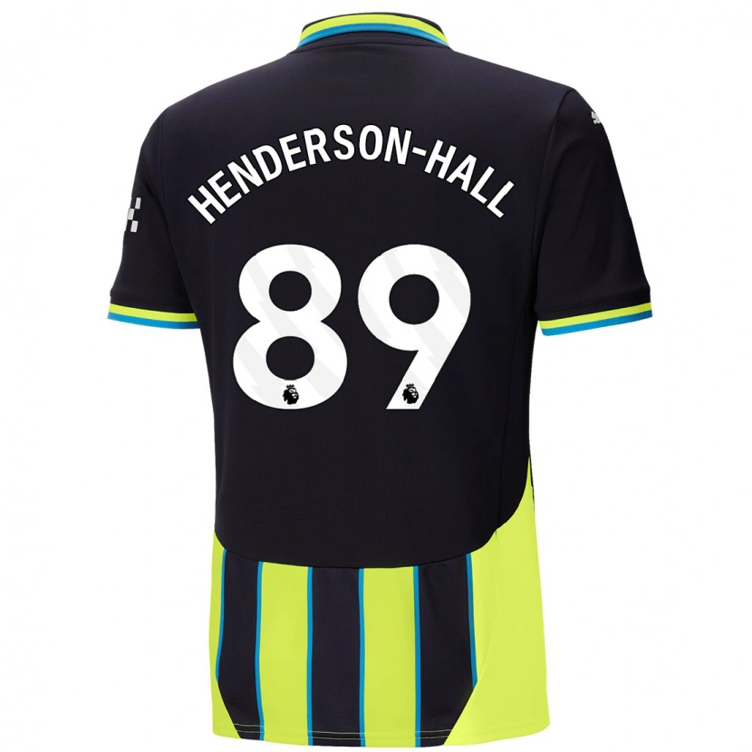 Danxen Niño Camiseta Matty Henderson-Hall #89 Azul Amarillo 2ª Equipación 2024/25 La Camisa México