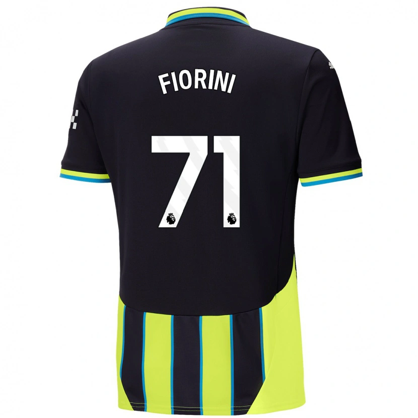 Danxen Niño Camiseta Lewis Fiorini #71 Azul Amarillo 2ª Equipación 2024/25 La Camisa México