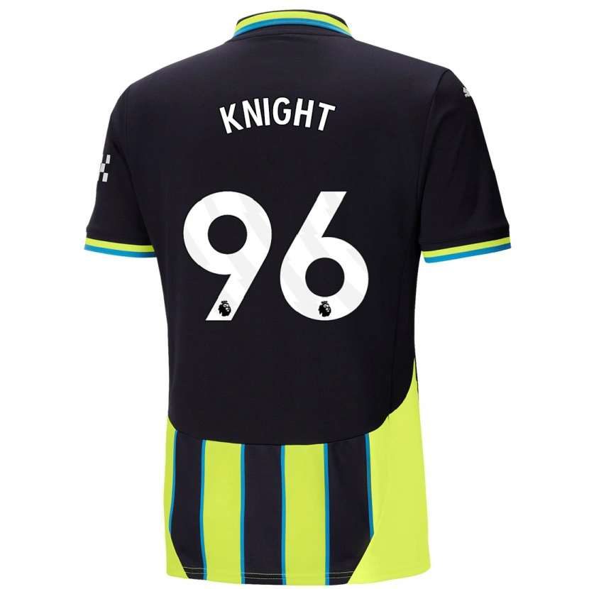 Danxen Niño Camiseta Ben Knight #96 Azul Amarillo 2ª Equipación 2024/25 La Camisa México