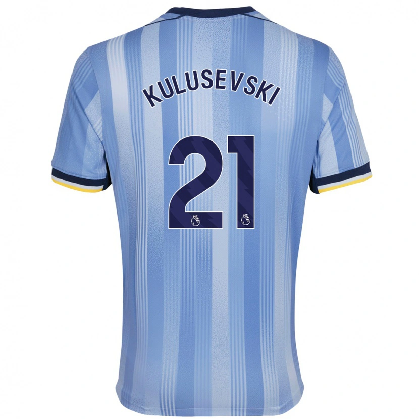 Danxen Niño Camiseta Dejan Kulusevski #21 Azul Claro 2ª Equipación 2024/25 La Camisa México