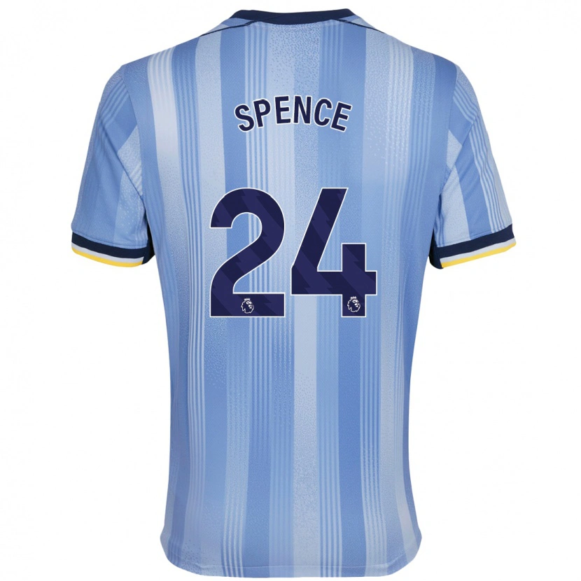 Danxen Niño Camiseta Djed Spence #24 Azul Claro 2ª Equipación 2024/25 La Camisa México