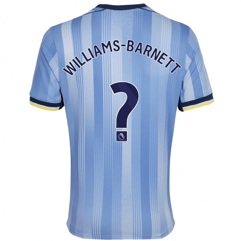 Danxen Niño Camiseta Lucá Williams-Barnett #0 Azul Claro 2ª Equipación 2024/25 La Camisa México