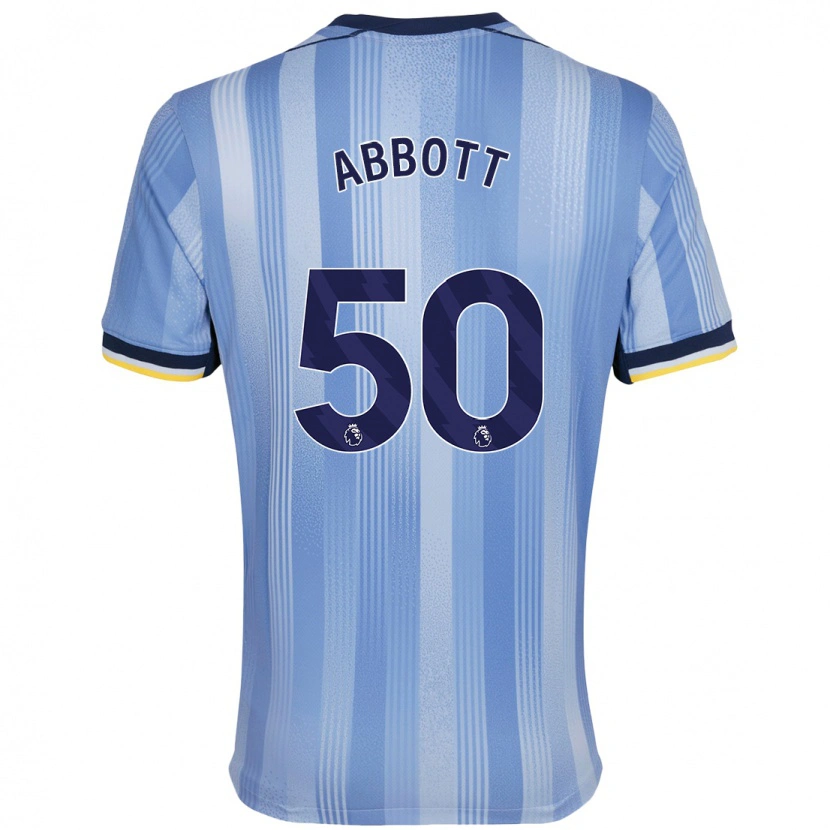 Danxen Niño Camiseta George Abbott #50 Azul Claro 2ª Equipación 2024/25 La Camisa México