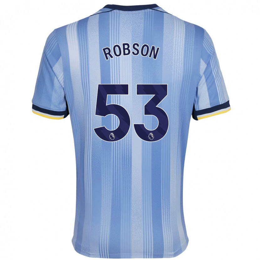 Danxen Niño Camiseta Max Robson #53 Azul Claro 2ª Equipación 2024/25 La Camisa México
