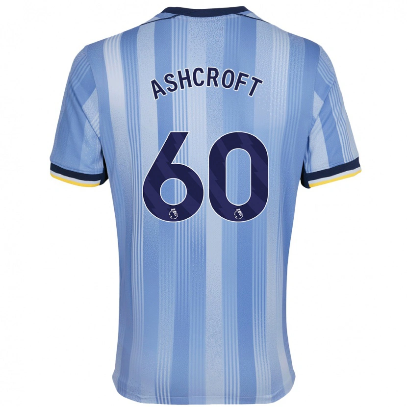 Danxen Niño Camiseta Tyrell Ashcroft #60 Azul Claro 2ª Equipación 2024/25 La Camisa México