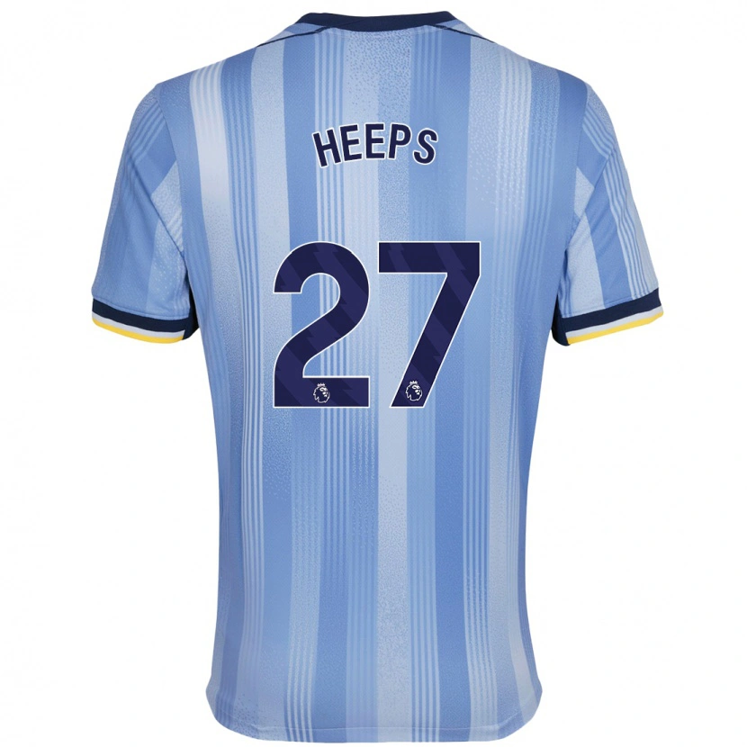 Danxen Niño Camiseta Eleanor Heeps #27 Azul Claro 2ª Equipación 2024/25 La Camisa México